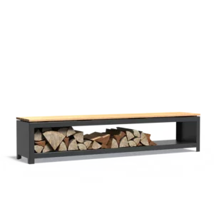 Duo Coated Steel 2000mm tuinbank met opbergruimte