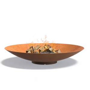 TerraForge LumaBowl vuurschaal cortenstaal met verhoogd voetje