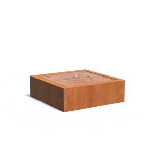 Watertafel met LED-verlichting en fontein vierkant