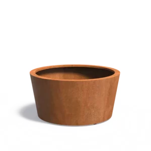 RoundEdge 120L cortenstaal cirkelvormige plantenbak