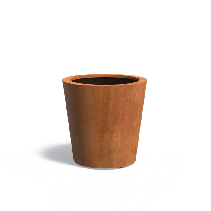 RoundEdge 80M cortenstaal cirkelvormige plantenbak