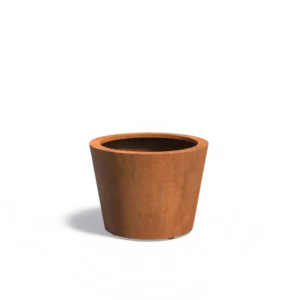RoundEdge 80L cortenstaal cirkelvormige plantenbak